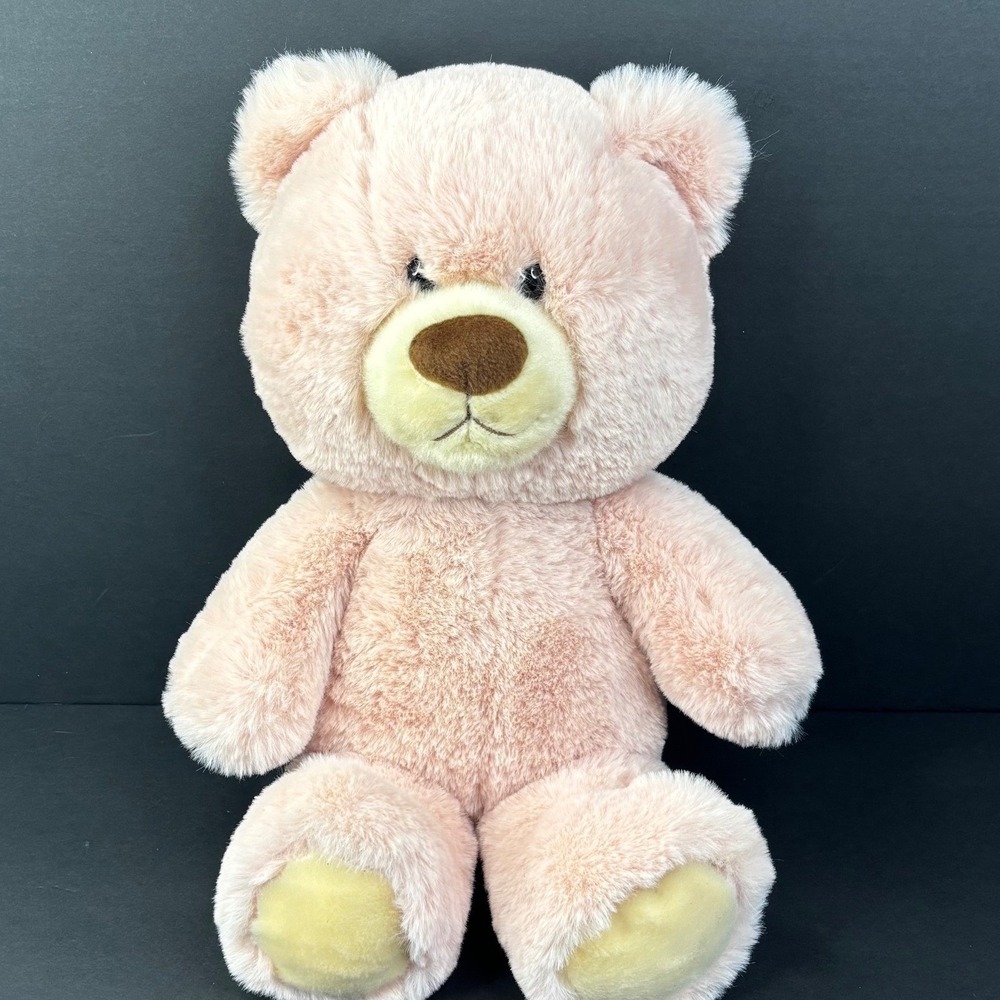 Aurora World Hugga Wug Soft Sitting Bear Pink Plush Stuffed Animal 13 inch NWT